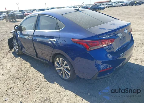2018 Hyundai Accent Limited z USA, uszkodzony, nr VIN 3KPC34A33JE018604